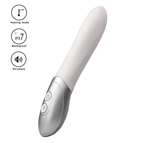 Intimate Melody® TOUCH G spot Vibrator Massager for Female Women with Heating Function Waterproof Rechargeable Silent Stimulation Vibration Sex Toy for Personal Part White