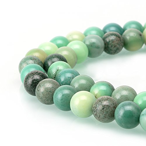 BRCbeads Chrysoprase Agate Gemstone Loose Beads Natural Round 4mm Crystal Energy Stone Healing Power for Jewelry Making