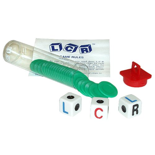 Trademark Games 80-97760-GRN Left Center Right Dice Game, Green