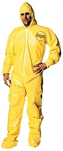 Dupont X-Large Yellow Tychem QC Chemical Protection Coveralls