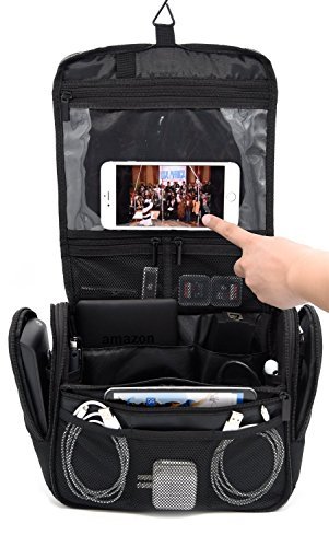 Patu Ultra Storage Electronic Case - Portable Home and Travel Organizer for Tablets (iPad Air & mini), E-Readers and Gadget Accessories (Hard Drive, Power Bank, Adapter, Cable, Memory Card), Black