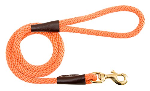 Mendota Products Dog Snap Leash, Orange, 1/2-Inch X 4-Feet
