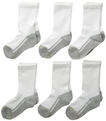 Gold Toe Big Boys' Athletic Crew Sock Six-Pack