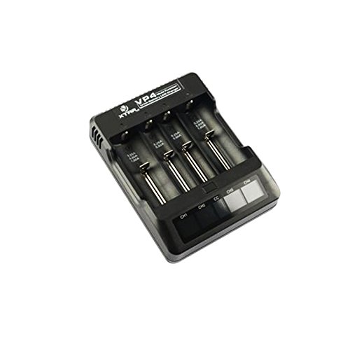 Xtar VP4 Battery Charger High Precision Real Time Display Charger Four Slots Intelligent Apply to Four Pcs 10440/16340/14500/14650/17670/18350/18500/18650/18700 Or Two Pcs 22650/ 25500/26650 Lithium Batteries