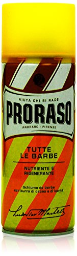 Proraso Nourishing And Regenerating Shaving Foam With Cacao Butter & Shea Butter - For Men - 13.5Oz