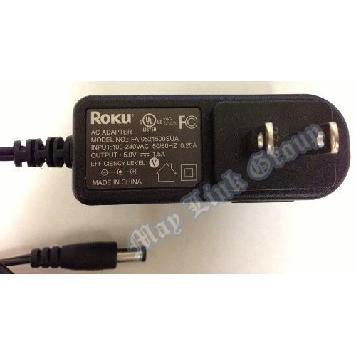 Genuine Roku AC Power Adapter, Work with All Roku Players 1 & 2