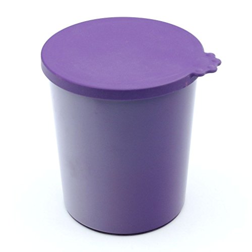 Super Design Airtight Silicone Lid Round Dog or Cat Food Canister Container or Treat Jar 80 oz, 2.5 Quart