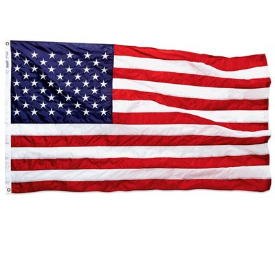 Annin Flagmakers 021850R Nylon Replacement U.S. Flag, 2-1/2 x 4-Ft.