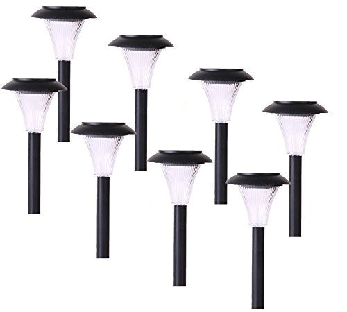 Ohuhu® Garden Lights - 8-pack Solar Path Lights for Path, Patio, Deck, Driveway and Garden