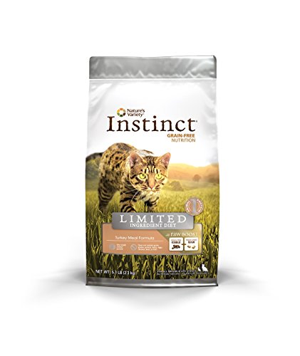 Nature's Variety Instinct Limited Ingredient Diet Raw Boost Turkey Meal Formula Dry Cat Food, 5.1-Pound