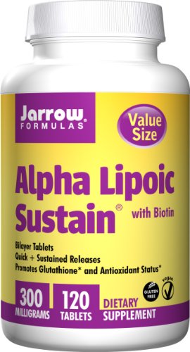 Jarrow Formulas Alpha Lipoic Sustain, Supports Cardiovascular Health, 300 mg, 120 Count