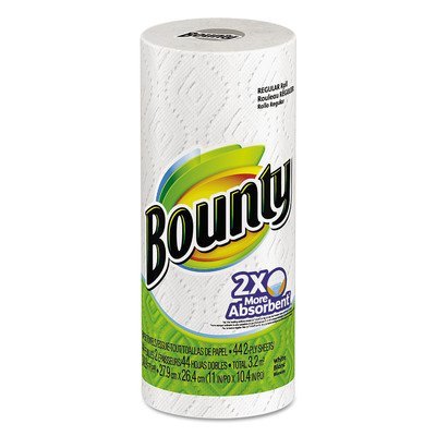 Bounty 2-Ply Perforated Towel Rolls - 44 Sheets per Roll [Set of 3]