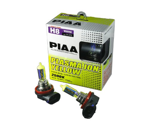 PIAA 18535 H8 Ion Yellow Performance Bulb, (Pack of 2)