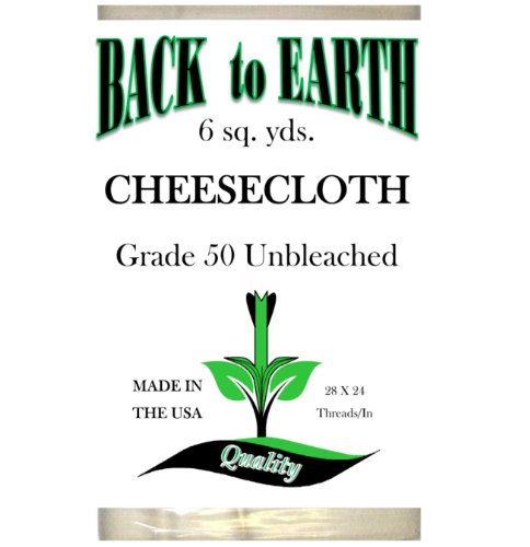 Unbleached Cheesecloth-USA Made! Eco-Friendly, 54 Sq Ft 100% Cotton-Quality Fine Mesh Grade 50