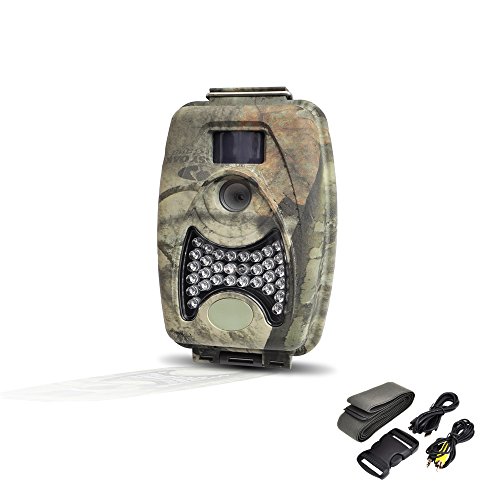 Pyle-Pro PHTCM28 Water Resistant Wild Game Trail Scouting Camera with Infrared Night Vision, Record Video, Snap Images and Invisible Flash