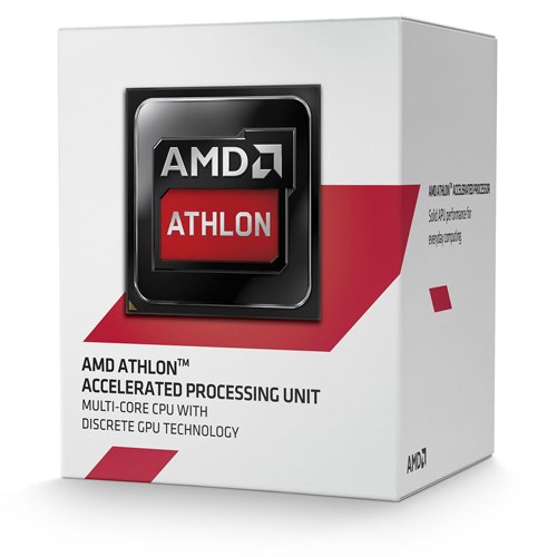 AMD APU Athlon 5350 Quad Core Processor (Socket AM1, 2.05GHz, 2MB, 25W, AMD Radeon 3, AD5350JAHMBOX, Advanced Vector Extensions, Virtualization Technology)