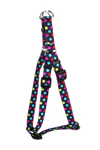 Yellow Dog Design Step-In Harness, X-Small, Gumballs, Black
