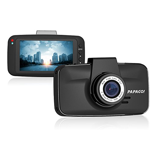 PAPAGO Dash Camera for Cars GoSafe 520 Super HD 2304x1296 Dash Cam - Car DVR Dashboard Camera with Superior Night Vision, Parking Monitor, G-Sensor ,3 Screen GS520-US