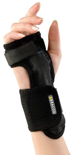 Bracoo Breathable Wrist Splint, One Size, Black