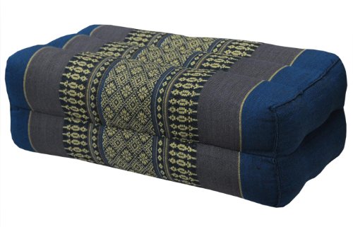 HANDMADE - direct importing from Thailand - meditation cushion with beautiful traditional thai pattern - pure cotton stuffed with kapok (81904)