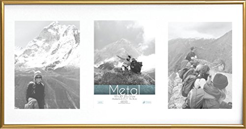 Timeless Expressions Metal Collage Wall Frame, 10 x 20, Gold