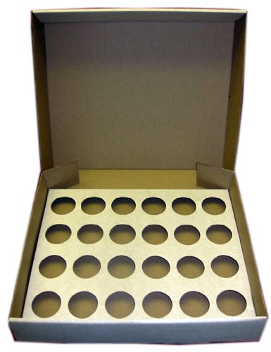 1 x 4 Strong White 24 Cup Cake Cupcake Muffin Box & Tray