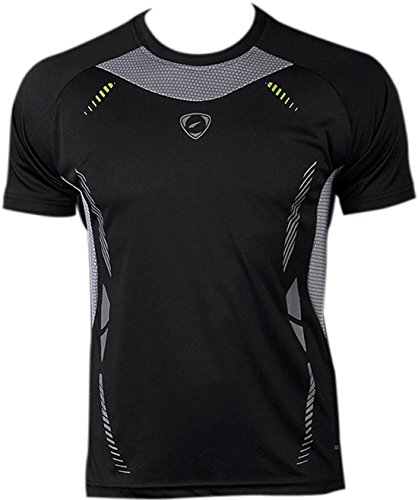 jeansian Men's Sports Breathable Quick Dry Short Sleeve T-Shirts Tee Tops Running Training LSL3225