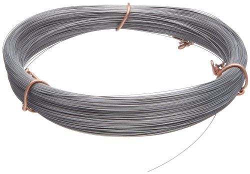 High Carbon Steel Wire, #2B (Smooth) Finish, Full Hard Temper, ASTM A228, 0.020 Diameter, 234' Length, Precision Tolerance