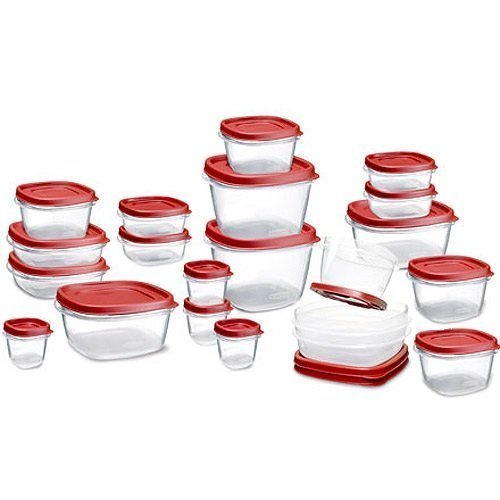 Rubbermaid Easy Find Lid Food Storage Container, BPA-Free Plastic, 42-Piece set (1880801)