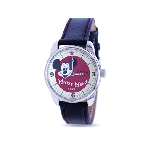 Disney Mickey Mouse Club Collectible Watch, MU2332, Special Packaging, Leather Strap