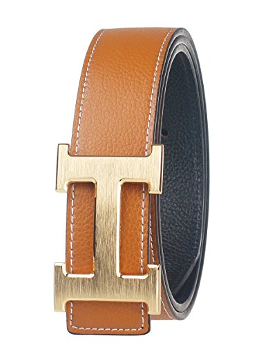 Moraner New Designer H Buckle Belt, High Quality Luxury Men's Leather Waist Belts