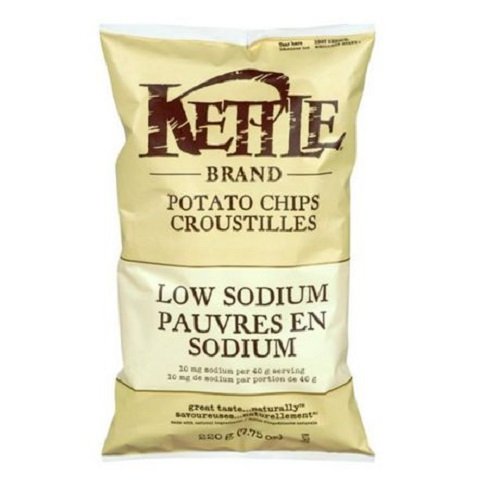 Kettle Chips Low Sodium Chips, 220 Gram
