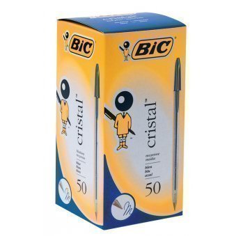 Bic Cristal Ball Point Pens Blue Medium - Pack of 50