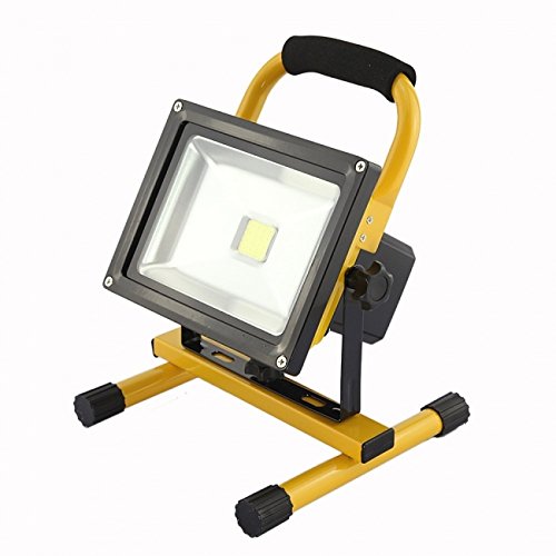 20W Portable LED Work Light Cordless Rechargeable IP65 12v LED Light Hand Lamp, LED Flood Lights Daylight White 6000k