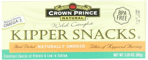 Crown Prince Natural Kipper Snacks - Low in Sodium, 3.25-Ounce Cans (Pack of 9)