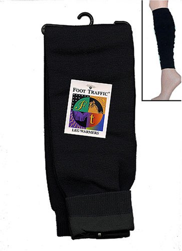 Foot Traffic Flat Knit Leg Warmer-Black, One Size