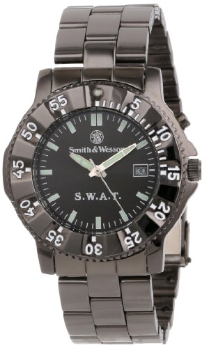 Smith & Wesson SWW-45M S.W.A.T. Watch with Metal Strap, Black