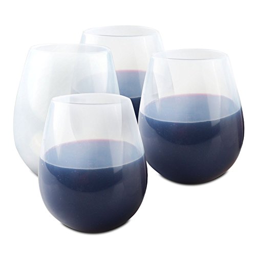 ORBLUE Flexible Silicone Camping Wine Glasses - 16 oz.