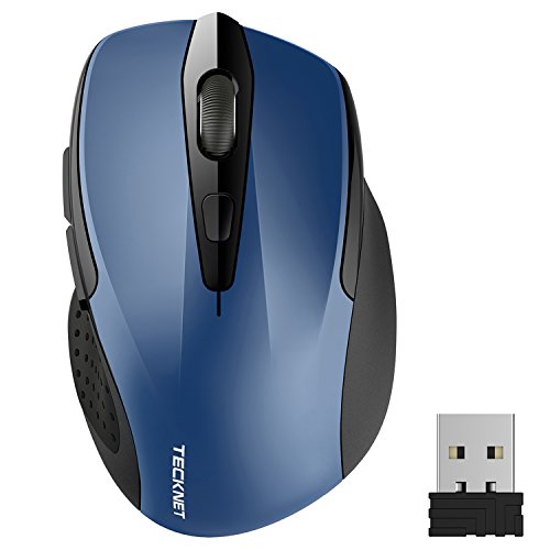 TeckNet Pro 2.4G Wireless Mouse, Nano Receiver, 6 Buttons,24 Month Battery Life,2400 DPI 3 Adjustment Levels