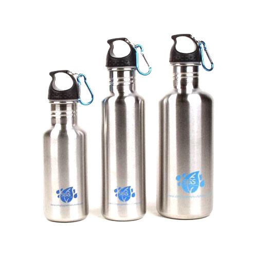 Stainless Steel Canteen Water Bottles - Set of 3 Sizes