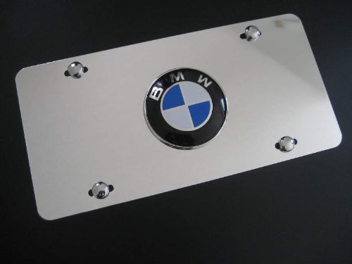 BMW 3D Stainless Steel License Plate