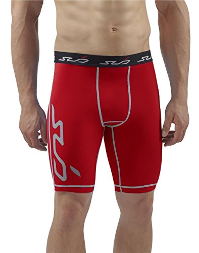 Sub Sports DUAL Men's Compression Base Layer Shorts - Red - XXL