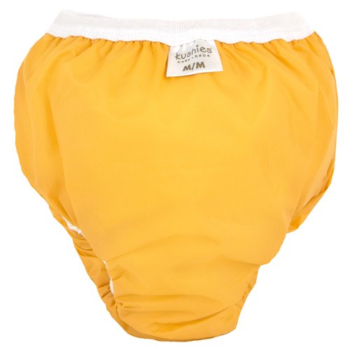 Kushies Taffeta Waterproof Training Pants (Large, Orange)