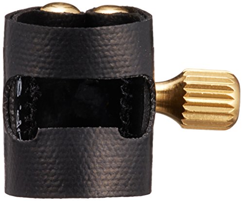 Rovner L3 Light Ligature with Cap for Hard Rubber Soprano Sax, Gold Fittings