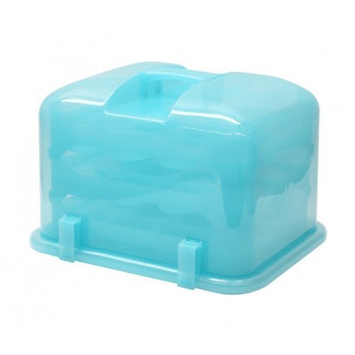 Cupcake Courier 36-Cupcake Plastic Storage Container, Soft Blue Sky