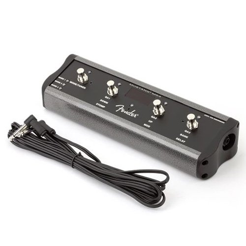 Fender 4-Button Amplifier Footswitch for Mode/Tuner, Bank, Delay with 1/4-Inch Jack