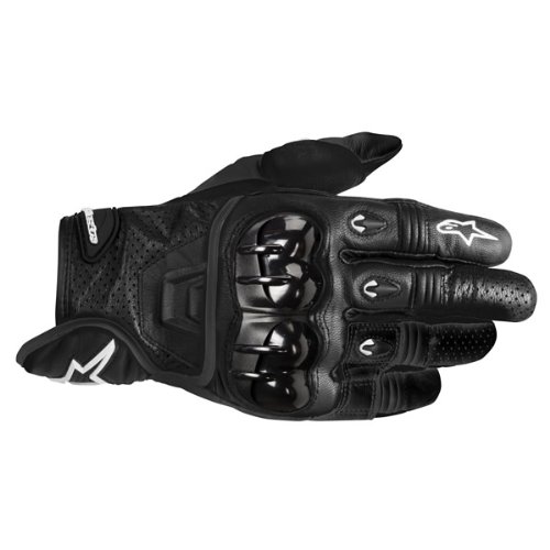 Alpinestars Mens Octane S-Moto Leather Motorcycle Gloves Black Extra Large XL