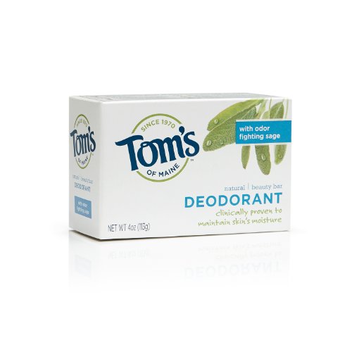 Tom's of Maine Moisture Bar Deodorant Natural Beauty Bar Soaps, 2 Count