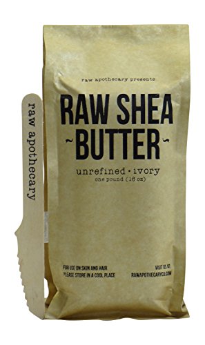 Raw Apothecary 1lb (16oz) Unrefined Raw IVORY Shea Butter - For Skin and Hair Use