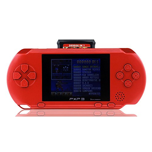 YANX PXP3 Game Console Handheld Protable 16bit Retro Video Game Player - Red